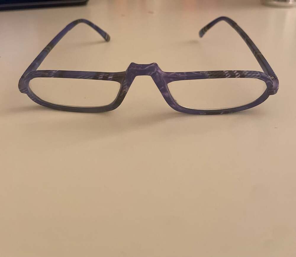Peepers Fruit Gum Purple Narrow Rectangle Eyeglasses Frames Retro Y2K